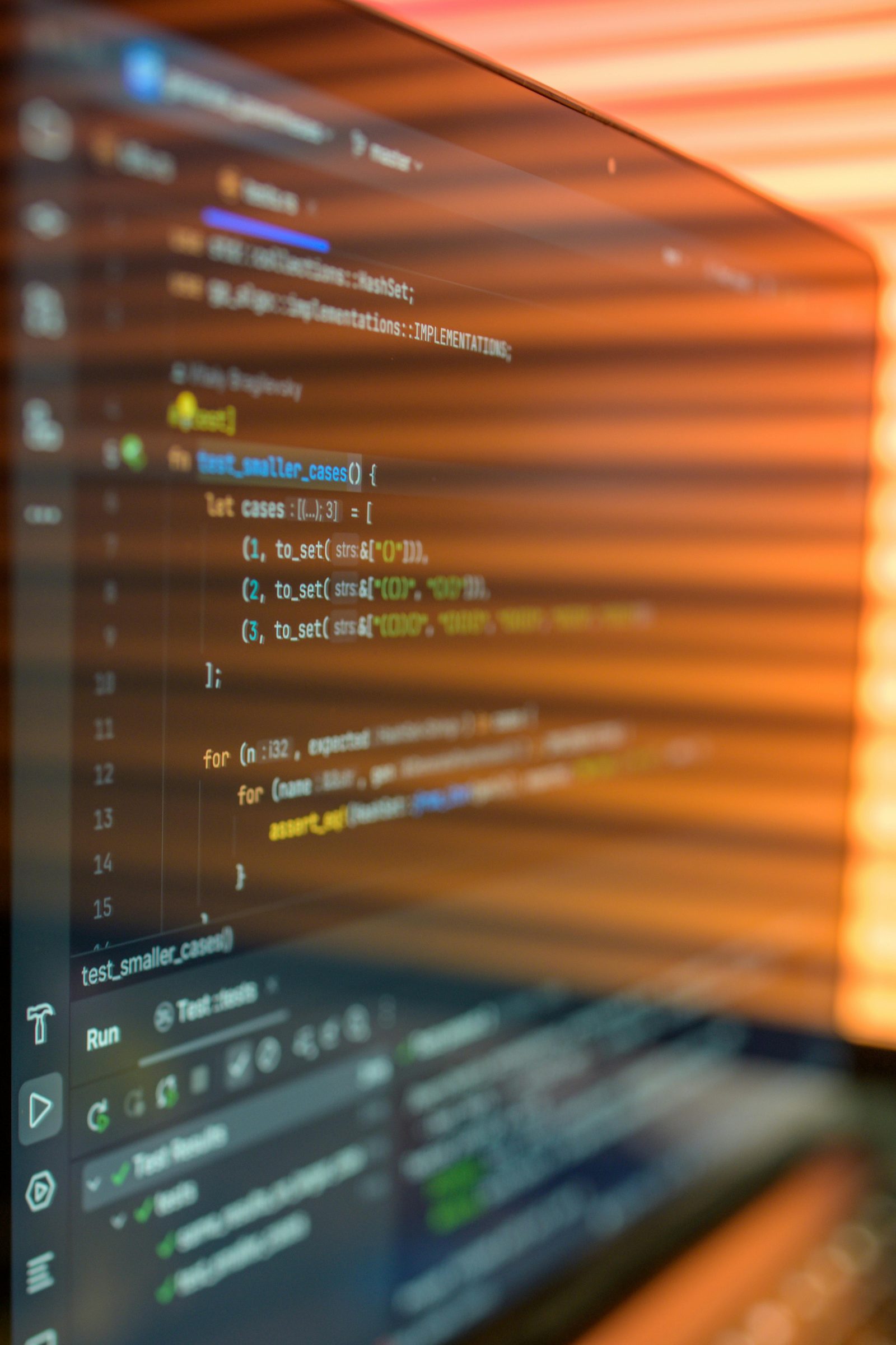 A close-up of source code on screen — the artefact you receive at handover.